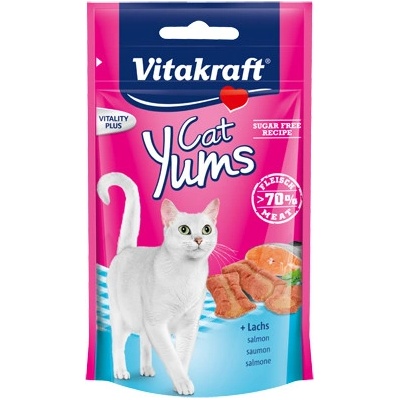 Vitakraft Cat Yums s lososom a Omegou 3 pre mačky 40 g