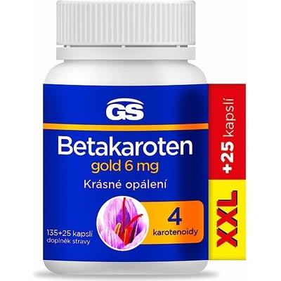 GS Betakarotén Gold 6 mg XXL 135 + 25 kapsúl