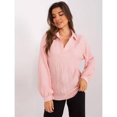 SVETLOKOŠEĽOVÁ blúzka S VÝSTRIHOM LK KS 509347.76 light pink