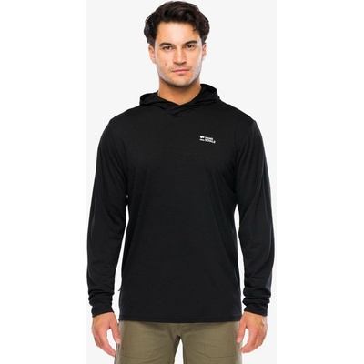 Mons Royale Pivot Merino Long Sleeve Hood black