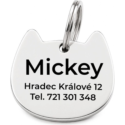 Šperky4U Ocelová psí/kočičí známka srdce PZ049 – Zboží Dáma