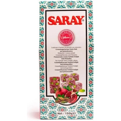 saray Turkish Delight Nar Aromali Antepfistikli Lokum 150 g