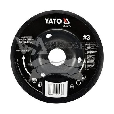 YATO Rašple rotační 125 mm, typ 3 jemná