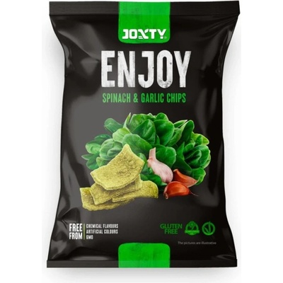 JOXTY ENJOY CHIPS Chipsy bramborové se špenátem a česnekem 40 g