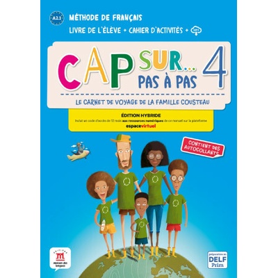 Cap Sur 4 pas a pas (A2.1) - Édition hybride Livre de l´éleve/Cahier d´exercices + Espacevirtuel (12 mois) - Klett