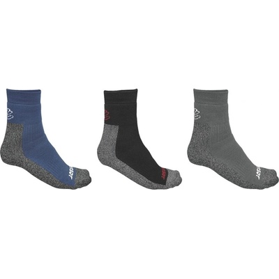 Trekové ponožky Sensor, TREKING 3-PACK sivá,čierna,modrá 3-5