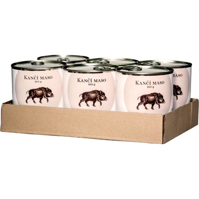 Bohemia Pet Food kančí ve vlastní šťávě 6 x 800 g
