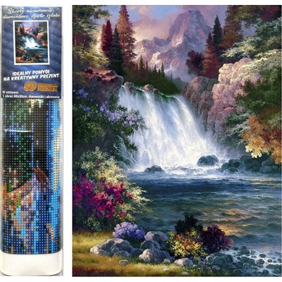 Norimpex Diamantové maľovanie Vodopád 30 x 40 cm