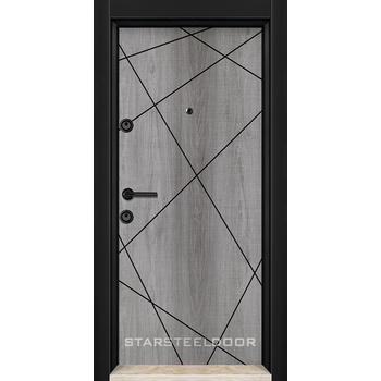 Image 1 of Starsteeldoor Блиндирана врата Parkdor M-01 Сив дъб (цена без монтаж)