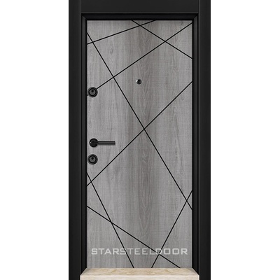 Starsteeldoor Блиндирана врата Parkdor M-01 Сив дъб (цена без монтаж)