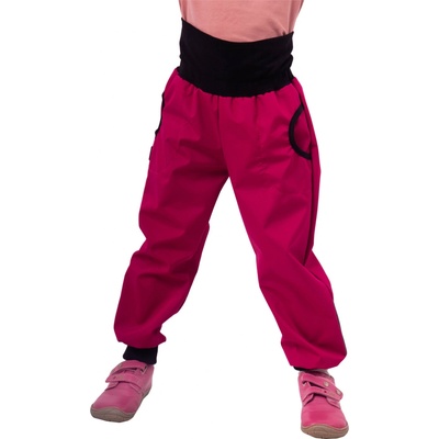 Jarné/letné detské softshellové nohavice ružové