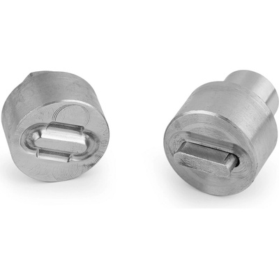 Piston k nýtování oválných průchodek 4x16 mm, 5x18 mm nikl 1 sada