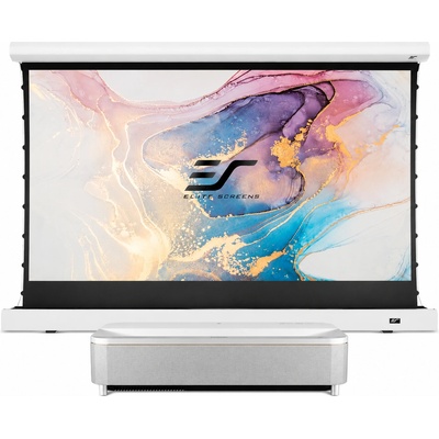 Epson Пакет Epson EH-QS100W + Elite Screens Kestrel FTE121XH2-CLR, 4K PRO-UHD, UST, 4500 лумена, електрически екран CLR 121″, бял (PAC-EPS-QS100W-ES-FTE121XH2-CLR)