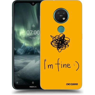 Púzdro Picasee silikónové Nokia 7.2 - I am fine čiré