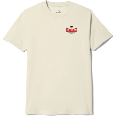 Brixton Мъжка тениска Brixton Pinnacle S/S Standard T-shirt - Cream - размер XL (216-7386-0114)