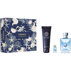 Versace Pour Homme Комплект (EDT 100ml + EDT 5ml + SG 150ml) за Мъже