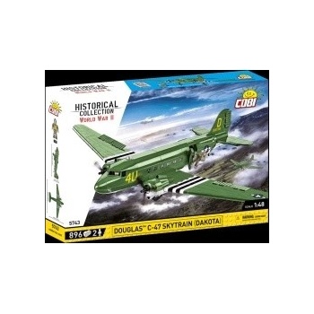 Cobi 5743 II WW Douglas C-47 Skytrain (Dakota), 1:48, 892 k, 2 f