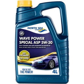 Image 1 of North Sea Lubricants WAVE POWER SPECIAL ASP C2 5W-30 4 l