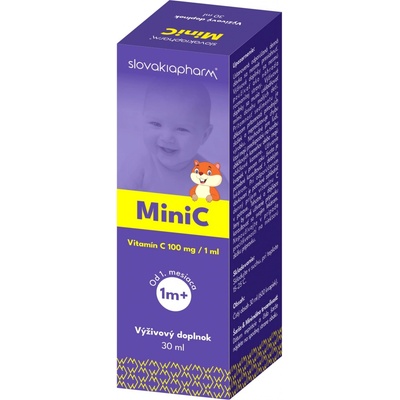 Slovakiapharm Mini C kvapky s vitamínom C pre deti od 1. mesiaca 30 ml
