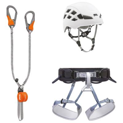 Комплект за катерене Petzl Kit Via Ferrata Eashook Via ferrata set - Grey - размер Harness: 76-107 cm (338-0329-0212)