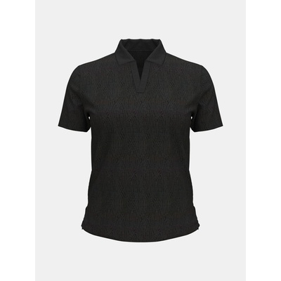Under Armour Dámske tričko UA Halo Bonded Jacquard Polo Čierna