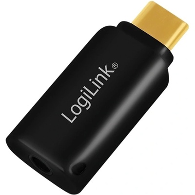 LogiLink Преходник от USB Type C(м) към 3.5мм(ж), черен (UA0356)