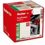 Fischer Kolek DUOPOWER 8x65 S LD (light gray/red, 25 pieces, with screw)