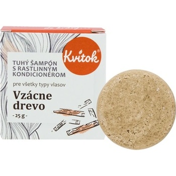 Kvitok Vzácne drevo tuhý šampón 25 g