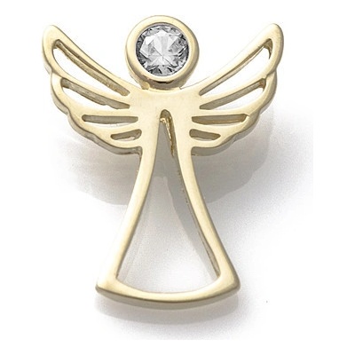 Zlatnictví Zlatíčko Zlatý přívěsek anděl se zirkonem 010.00001