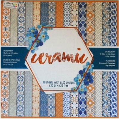 Papír na scrapbooking Craft Sensations 30.5x30.5 cm - 30 listů - Ceramic