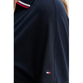 Tommy Hilfiger Рокля Tommy Hilfiger в тъмносиньо къса със стандартна кройка WW0WW46464 (WW0WW46464)