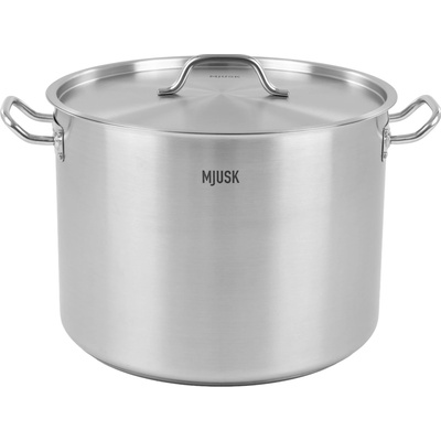 MJUSK Stredný hrniec 37,7 l s vekom z nerezovej ocele s priemerom 400 mm 24030