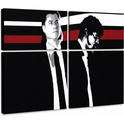 Ručne maľovaný POP Art obraz Pulp Fiction - 160x80 cm