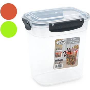 КОНТЕЙНЕР ПРОЗРАЧЕН ЗА СЪХРАНЕНИЕ С КЛИПСИ ДЪЛБОК 2Л (И107723)