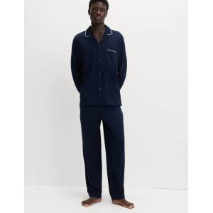 Marks & Spencer Пижамен комплект от памук и модал Marks & Spencer военноморски син Marks & Spencer | Sin | МЪЖЕ | S