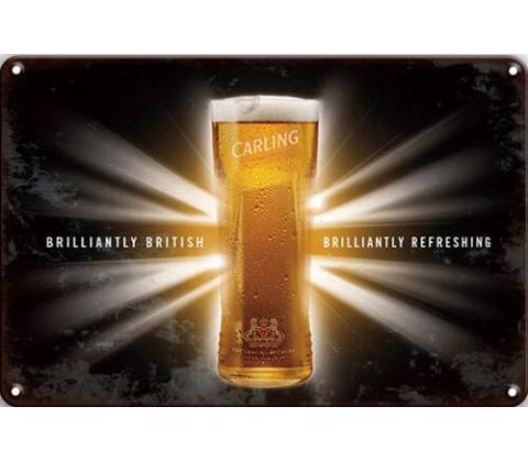 Ceduľa Carling Britisch Beer