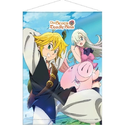 WallScroll - The Seven Deadly Sins: Meliodas, Elizabeth & Hawk 50 x 70 cm, POPB-PBWS10
