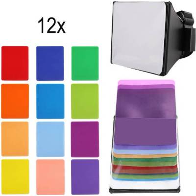 Elementrix SBP2 softbox minisoftbox s barevnými filtry 10 x 13 cm