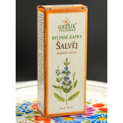 Grešík Bylinné kapky Šalvěj 50 ml