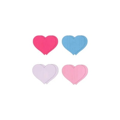 NS Novelties Pretty Pasties Heart II Assorted 4 Pairs