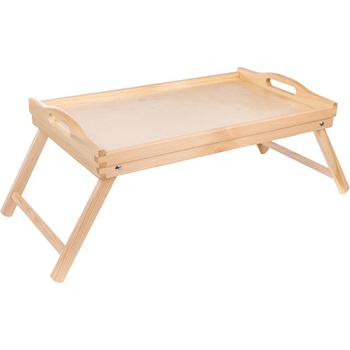 ČistéDřevo Dřevěný servírovací stolek do postele 50x30cm