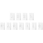 PartyDeco Хартиени фенери - Just Married 11 бр