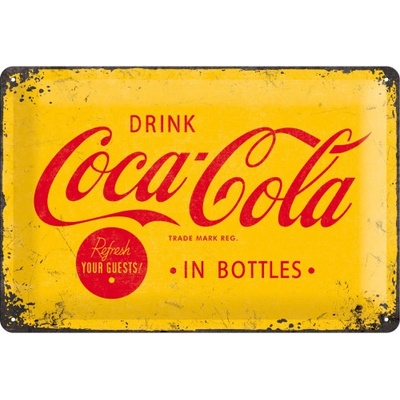 Retro cedule plech 200x300 Coca-Cola