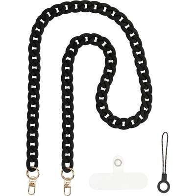 Šňůrka na mobil Chain černá 134418 – Zboží Živě