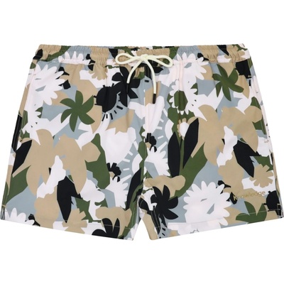 KnowledgeCotton Apparel Мъжки бански слипове KnowledgeCotton Apparel Stretch Nature AOP Swimshorts Swim brief - Green (050-2431-0211)