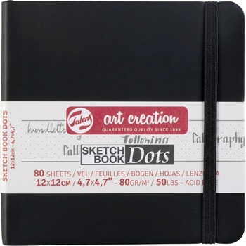 Talens Art Creation Sketchbook v pevnej väzbe bodkovanej stránky 80g 80 listov 12 x 12