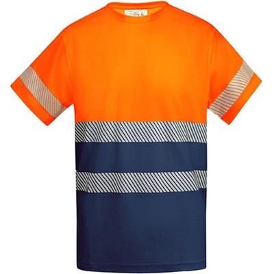 Roly Tauri pánske reflexné tričko HV9317 Navy Blue XL