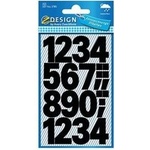 Avery Zweckform Stickers black numbers - 25mm