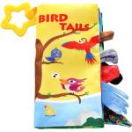 KikkaBoo Образователна текстилна книжка с чесалка Bird tails (31201010268)