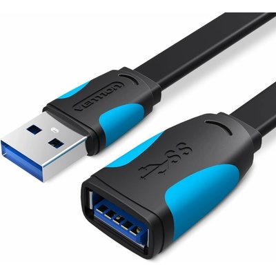 Plochý predlžovač USB 3.0 Vention VAS-A13-B100 1m čierny VAS-A13-B100